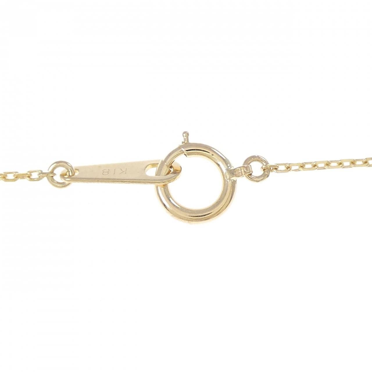 K18YG スター×ハート サファイヤ ネックレス 0.40CT