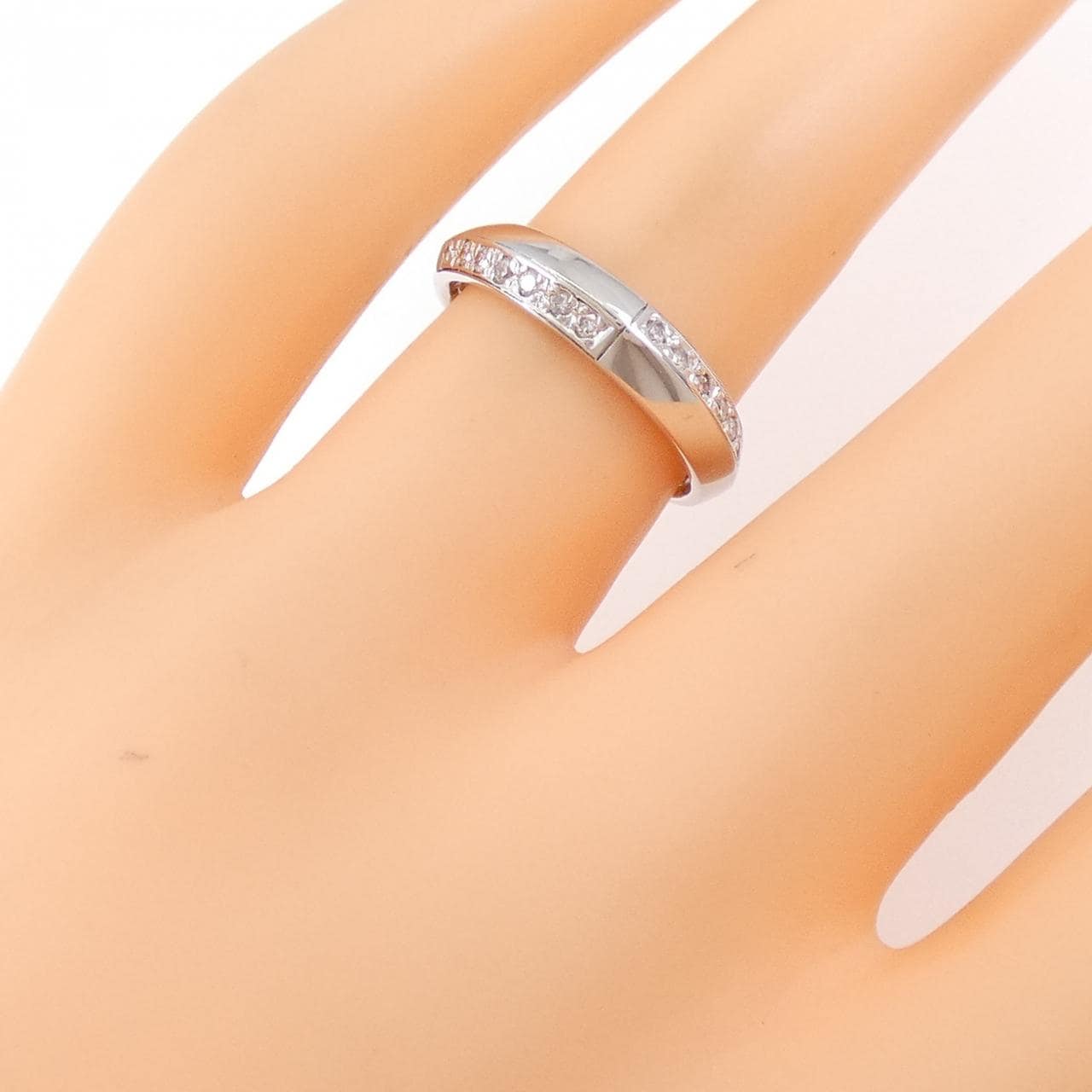 K18WG ダイヤモンド リング 0.14CT