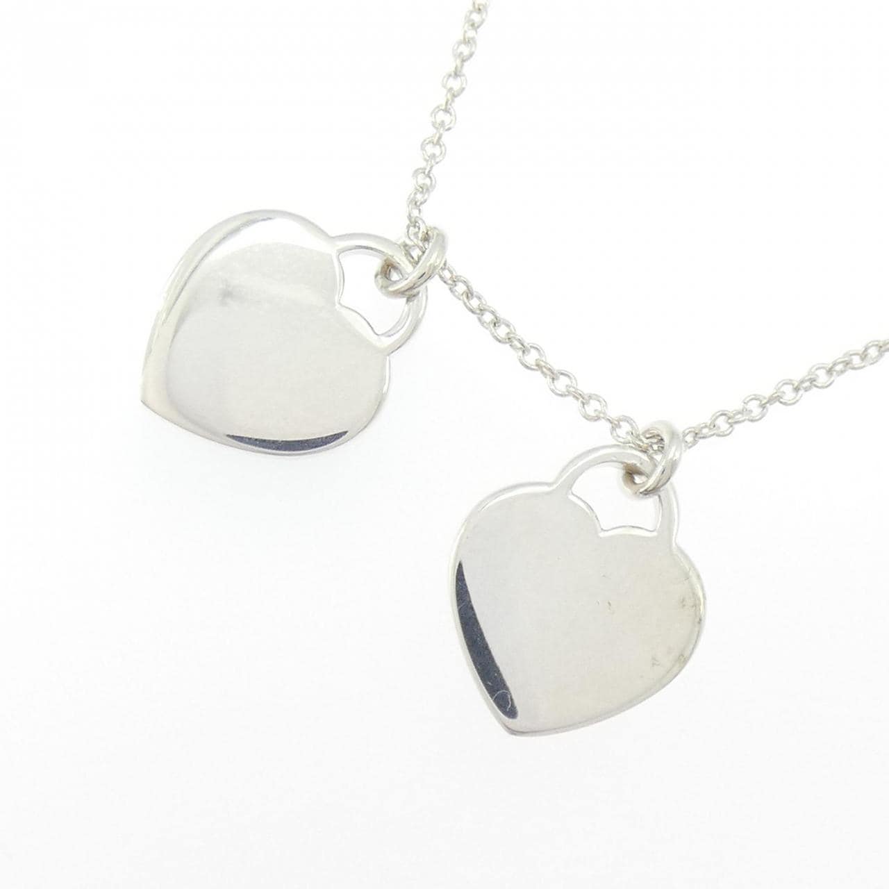 ティファニー リターントゥティファニー ミニ ダブル ハートタグ ネックレス