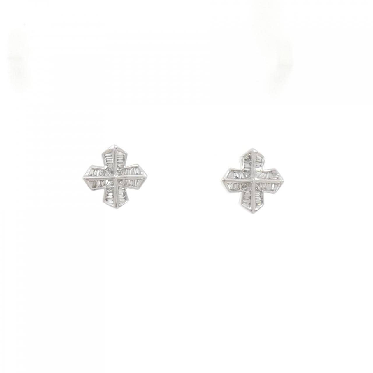 K18WG ダイヤモンド ピアス 0.24CT