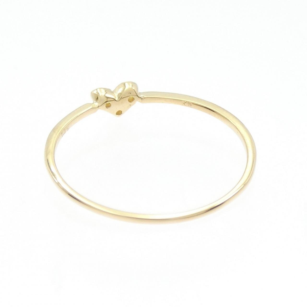 【リメイク】K18YG ハート ダイヤモンド リング 0.05CT