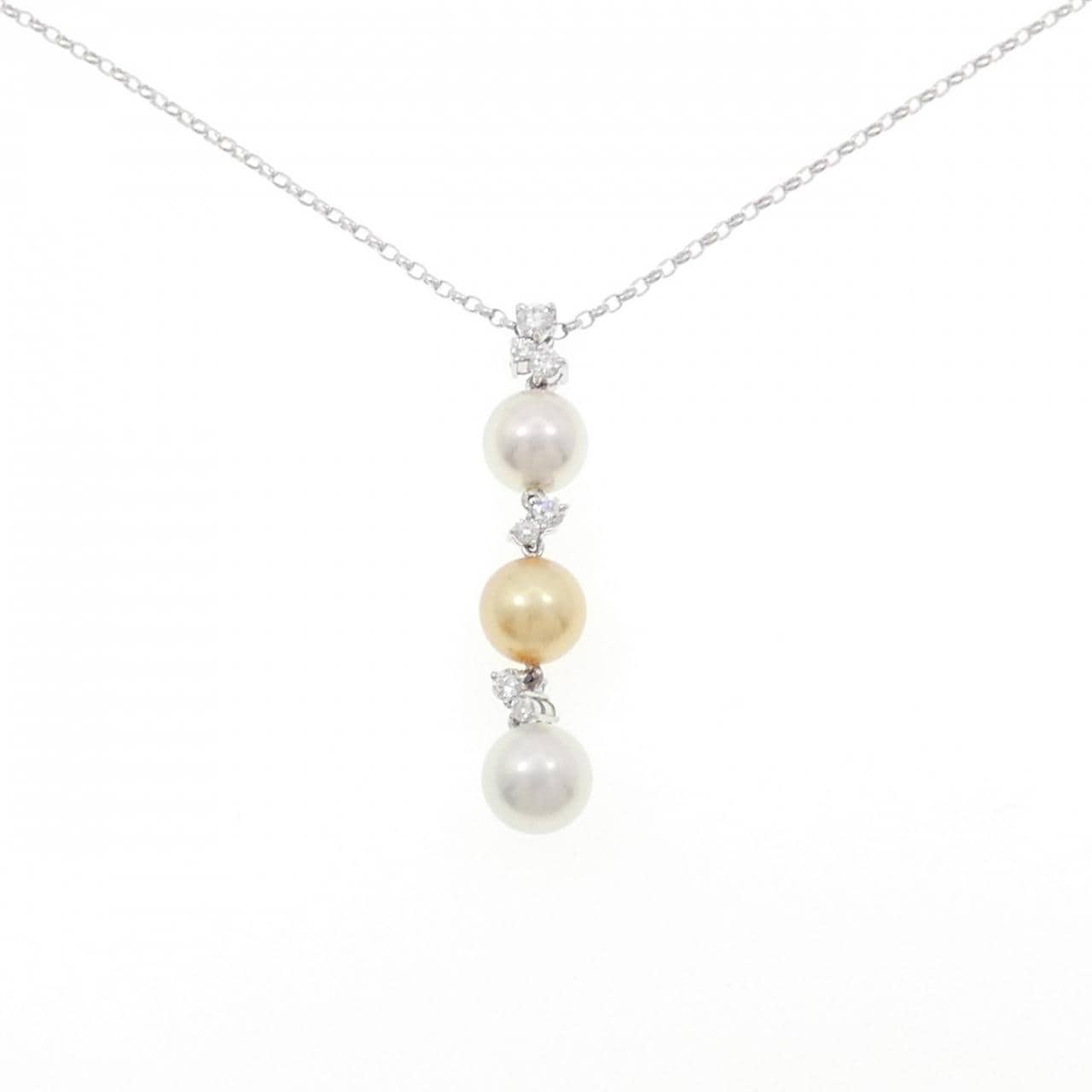 K18WG Akoya pearl necklace