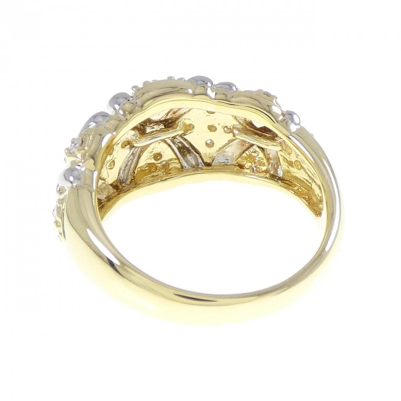 K18YG/PT900 ダイヤモンド リング 0.30CT