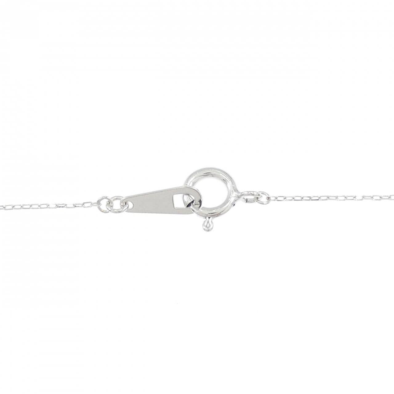 K10WG イニシャルA ダイヤモンド ネックレス 0.01CT