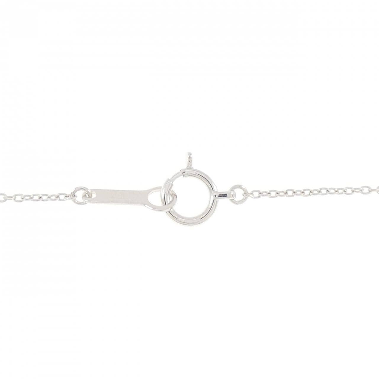 K18WG ソリティア ダイヤモンド ネックレス 0.41CT