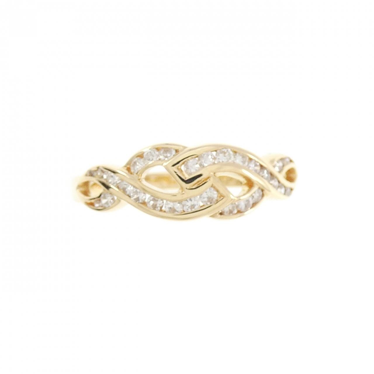 K18YG ダイヤモンド リング 0.24CT