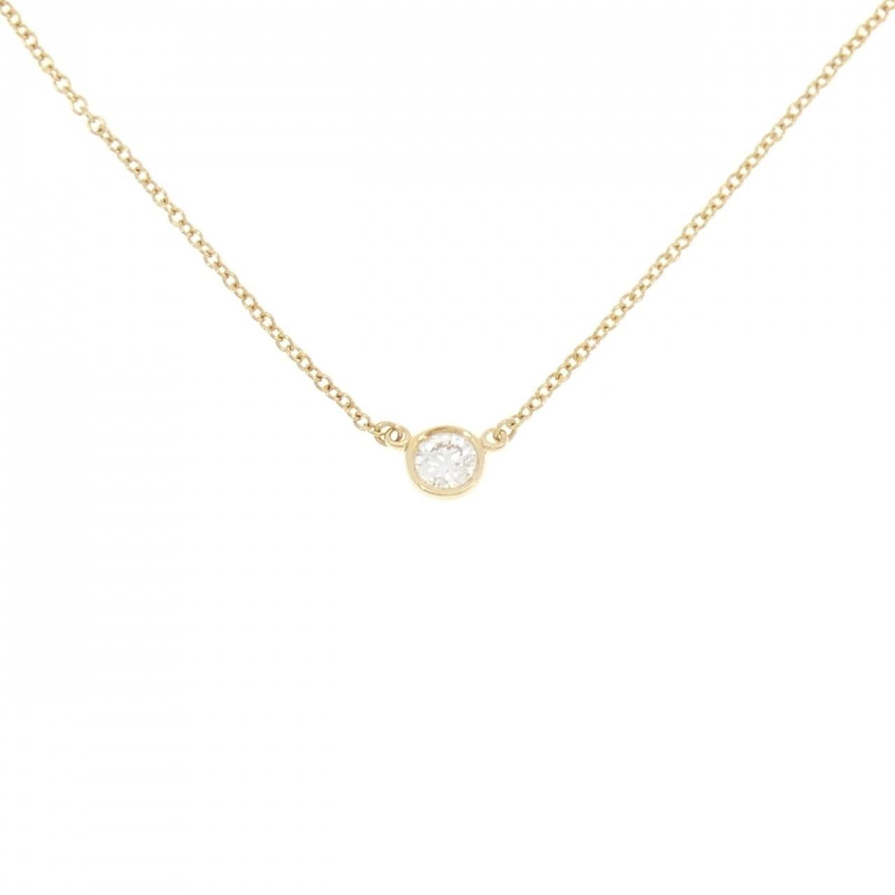 ティファニー バイザヤード ネックレス 0.18CT F VVS2 EXT