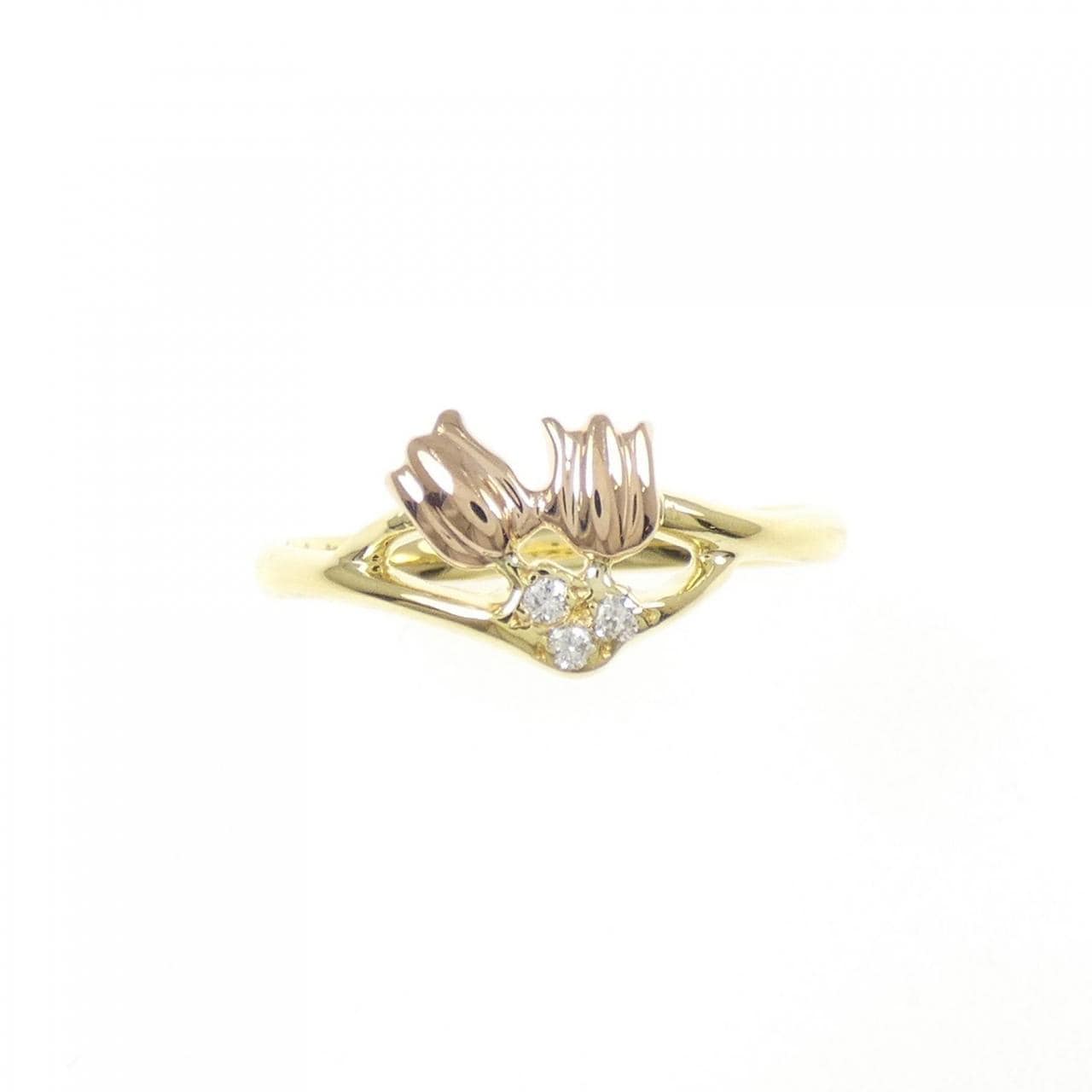 K18YG/K18PG ダイヤモンド リング 0.03CT