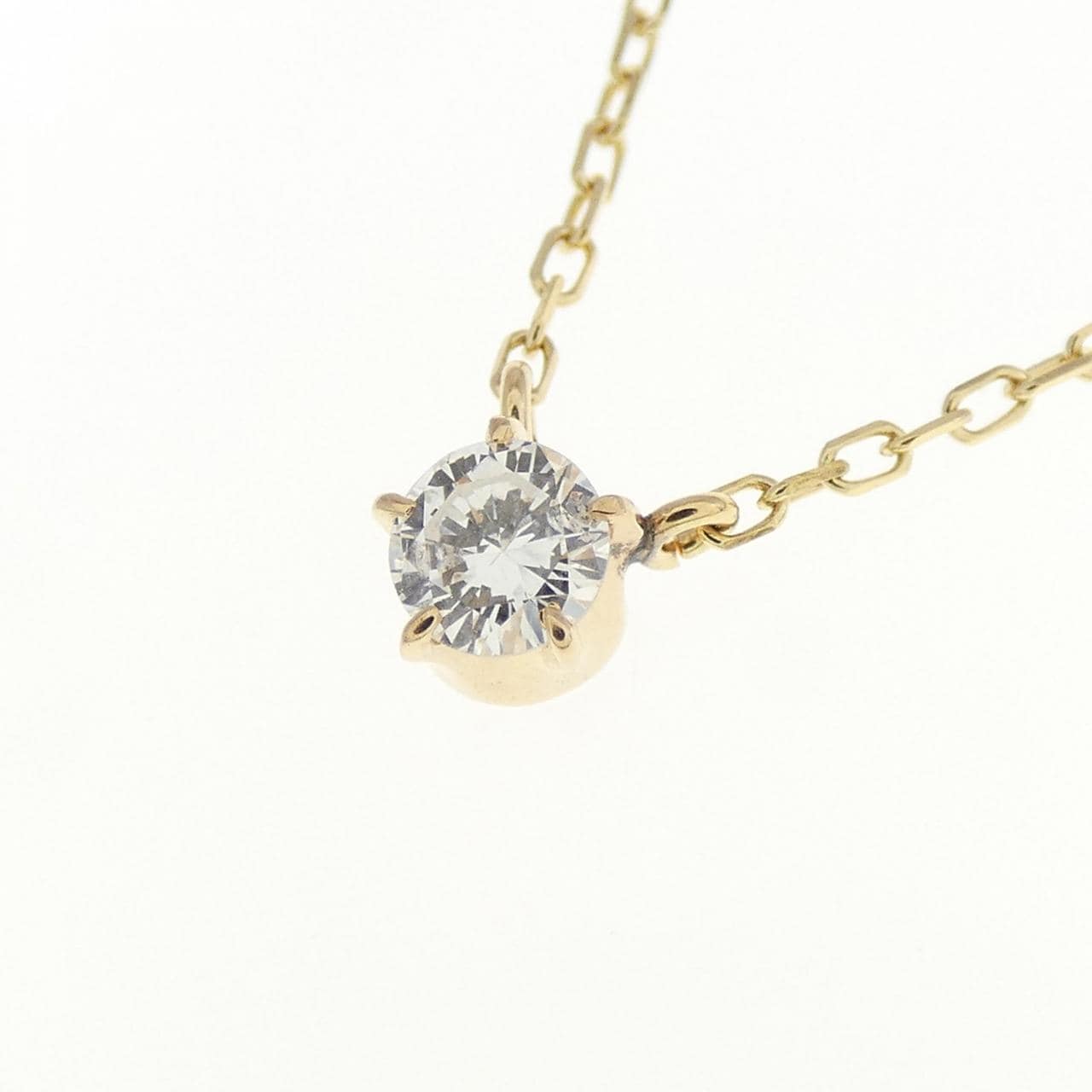 K18YG ダイヤモンド ネックレス 0.14CT