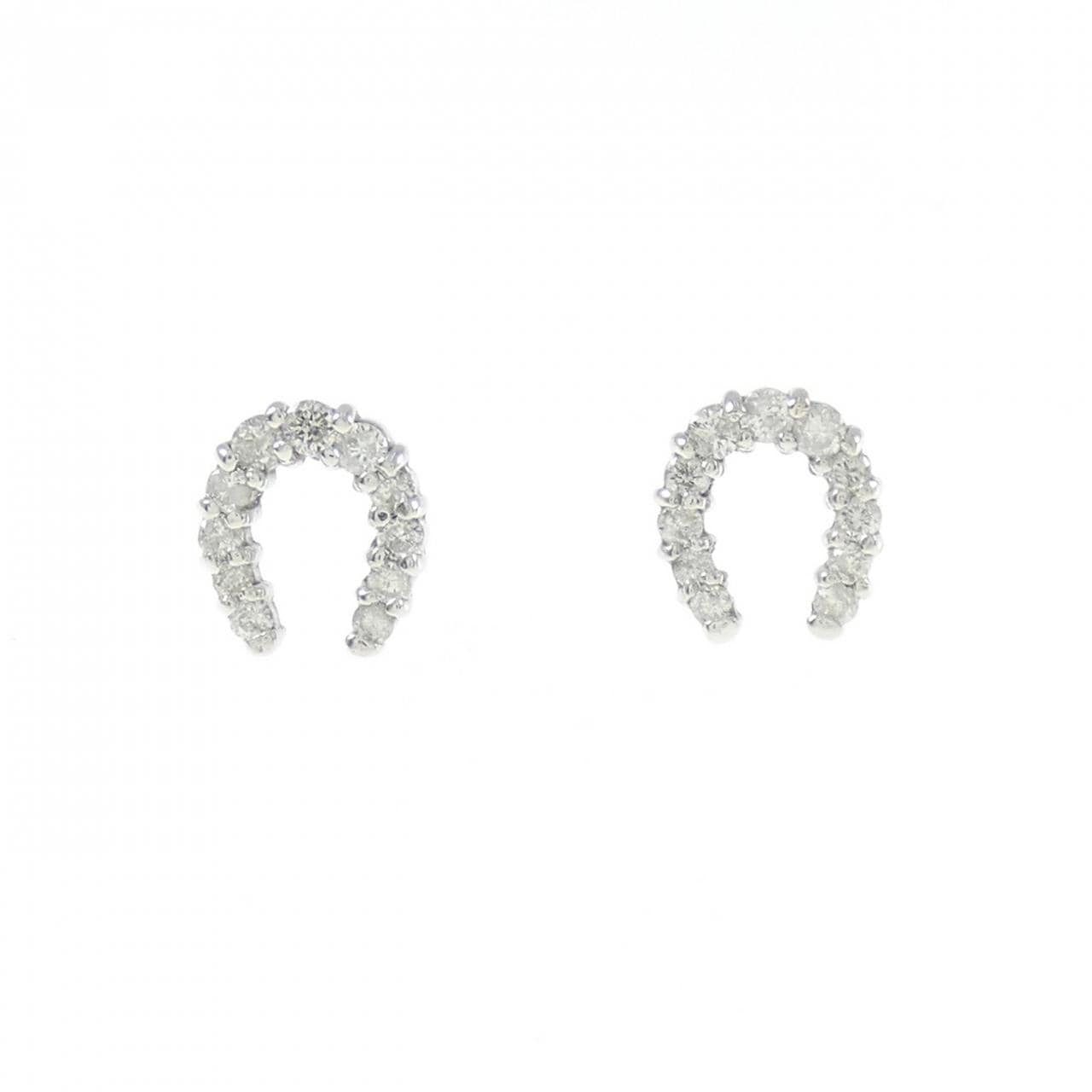 K18WG ダイヤモンド ピアス 0.20CT