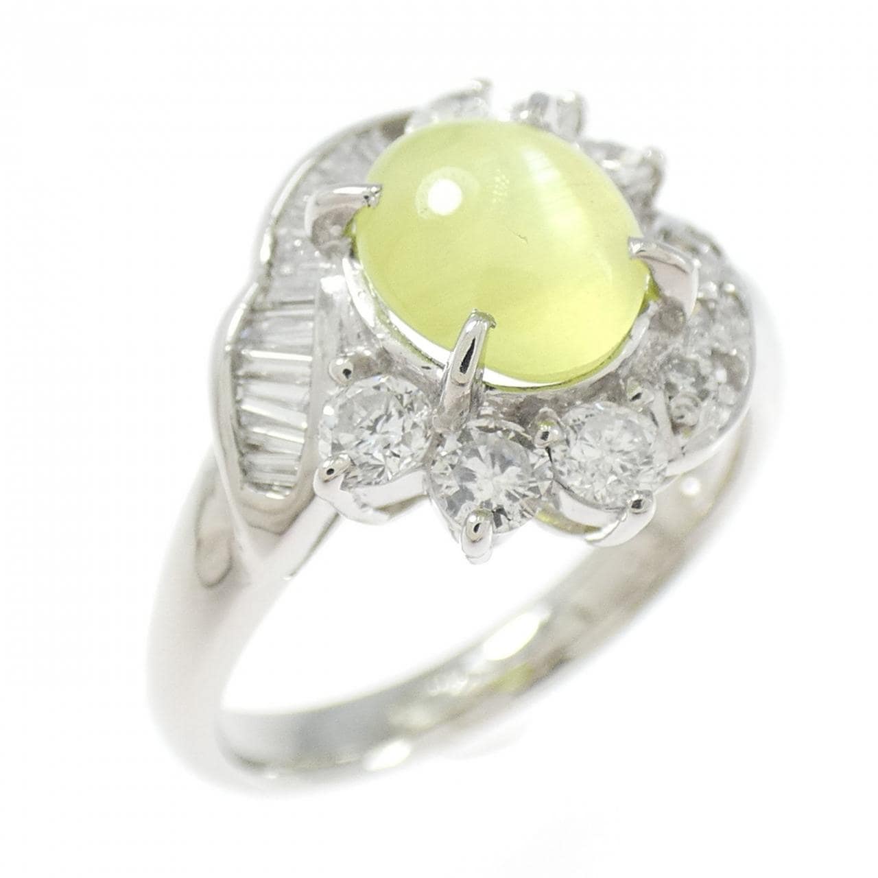 PT900 クリソベリルキャッツアイ リング 1.66CT