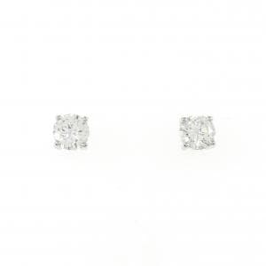 【リメイク】PT900/ST ダイヤモンド ピアス 0.302CT 0.315CT F I1 G-F