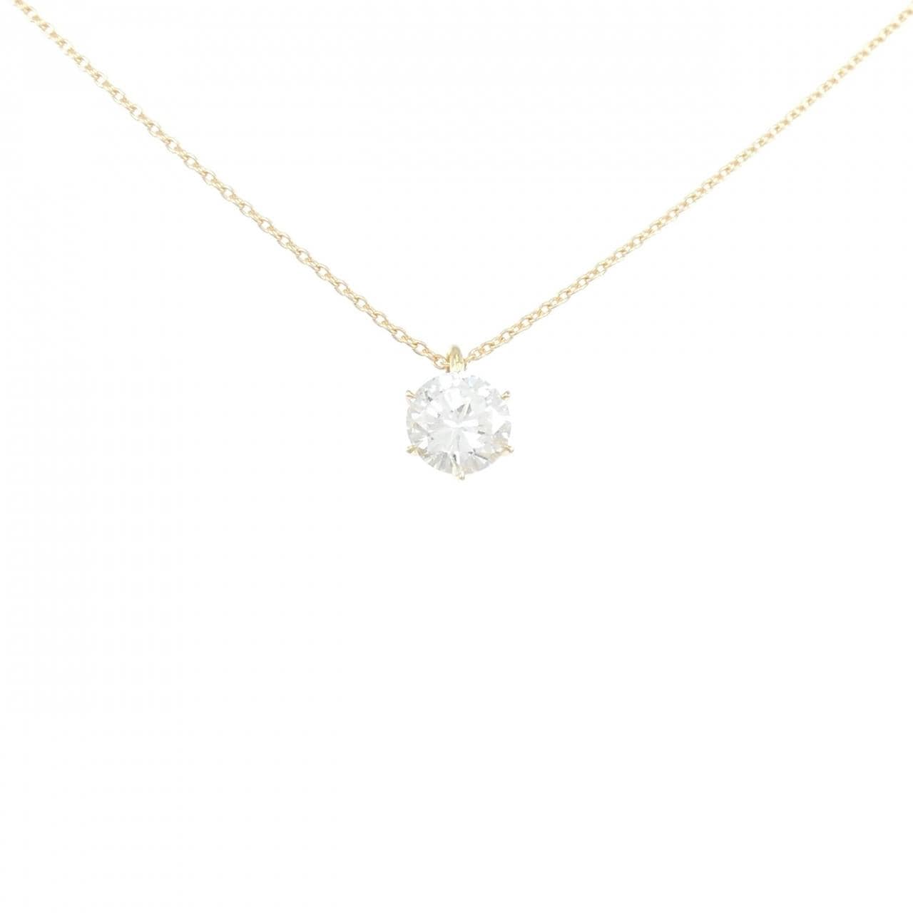 【リメイク】K18YG ダイヤモンド ネックレス 1.081CT H I1 Good