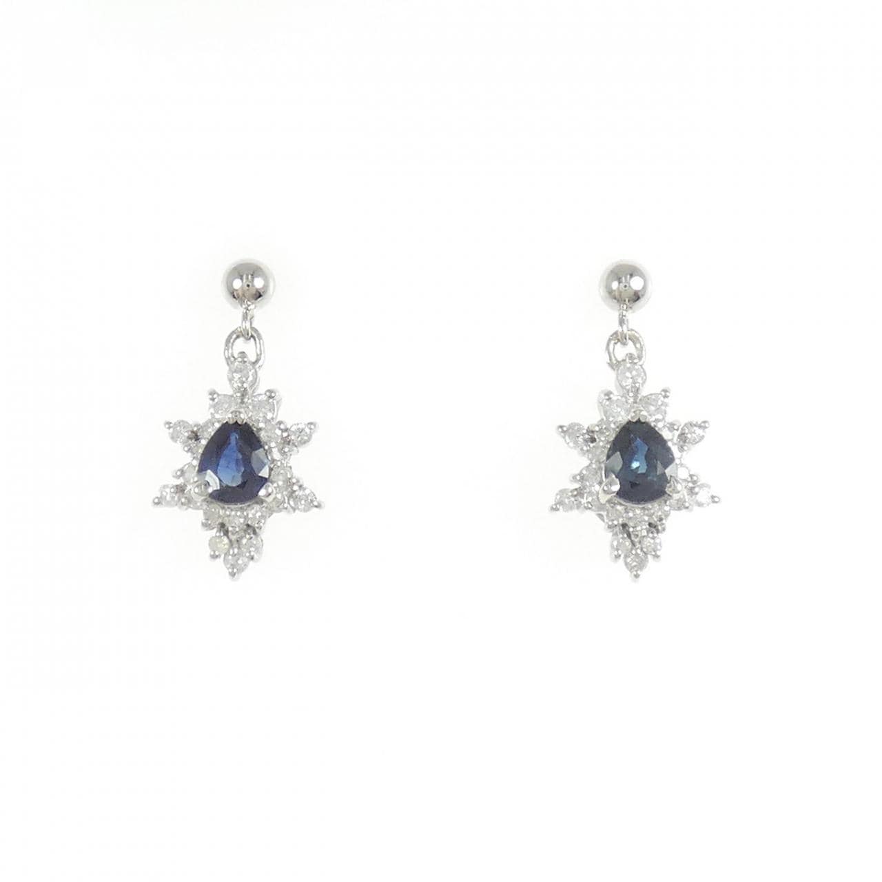 PT900 サファイヤ ピアス 0.76CT