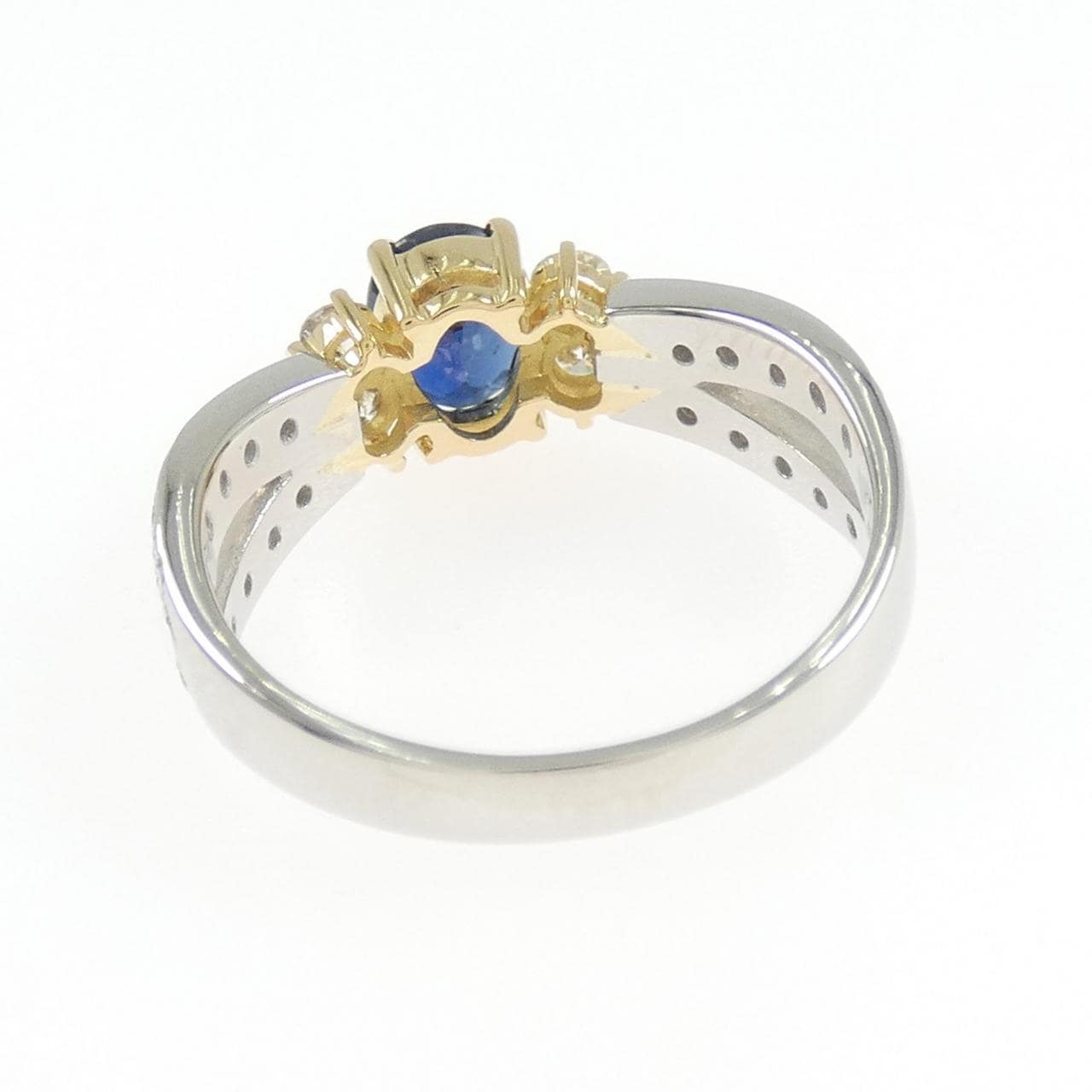 PT900/K18YG サファイヤ リング 0.92CT