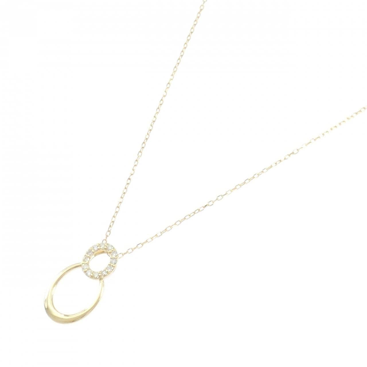 K18YG ダイヤモンド ネックレス 0.10CT