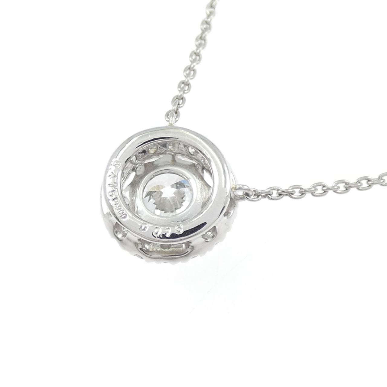 PT900/PT850 ダイヤモンド ネックレス 0.475CT E VVS2 3EXT H&C