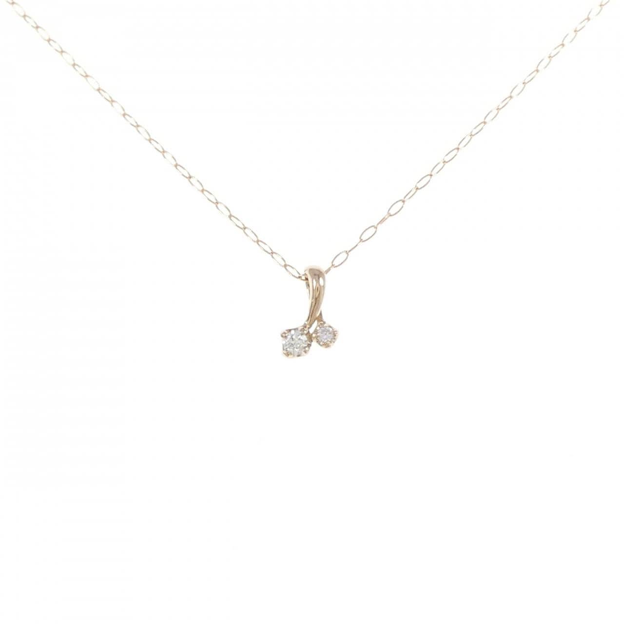 K18PG ダイヤモンド ネックレス 0.03CT