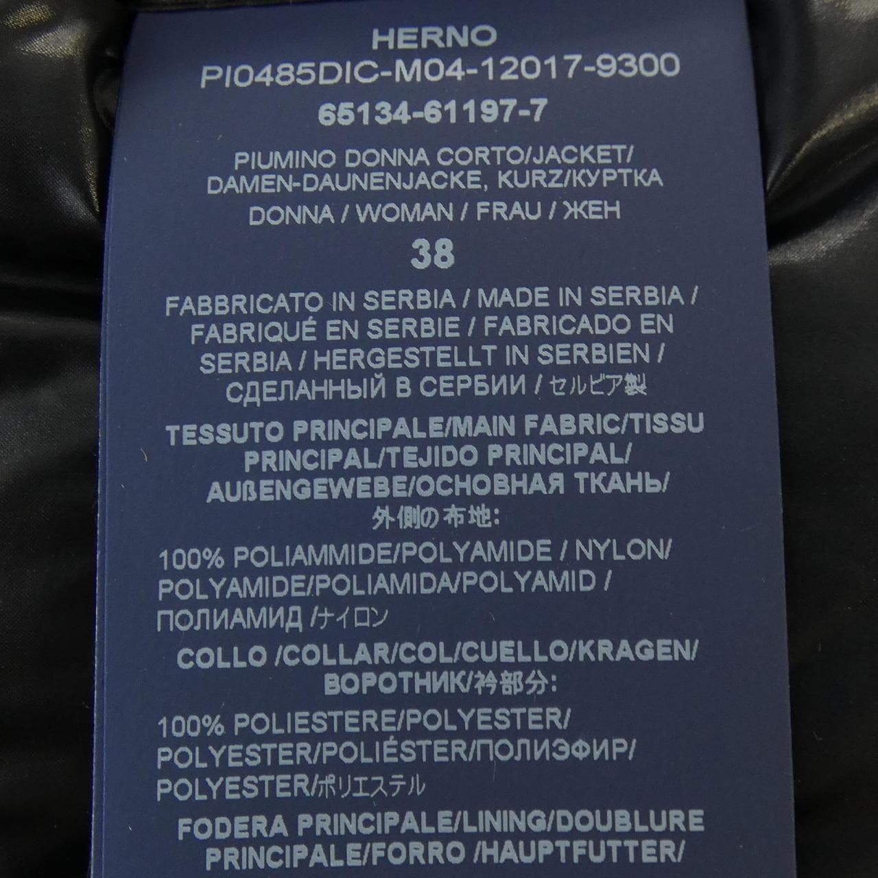 ヘルノ Herno PI0485DIC 9300 ダウンジャケット