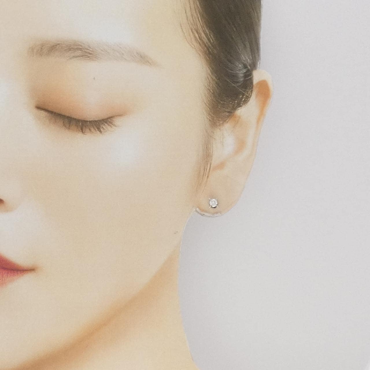 PT/PT900鑽石耳環 0.370克拉