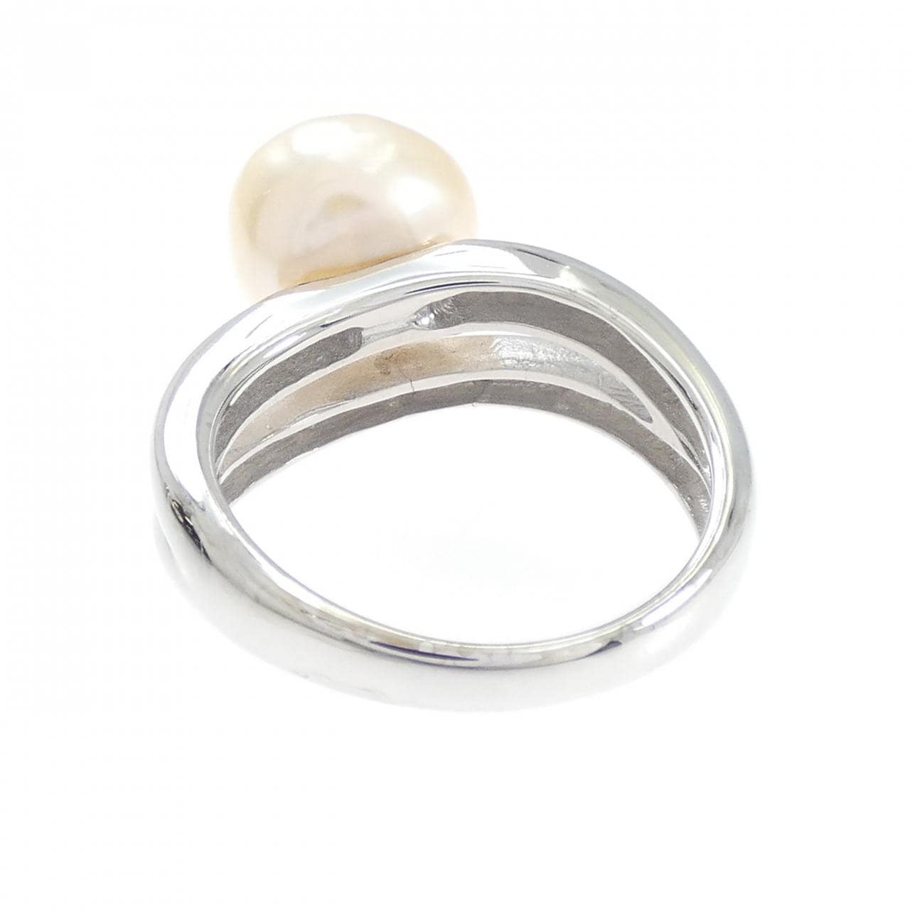 K18WG 淡水パール リング