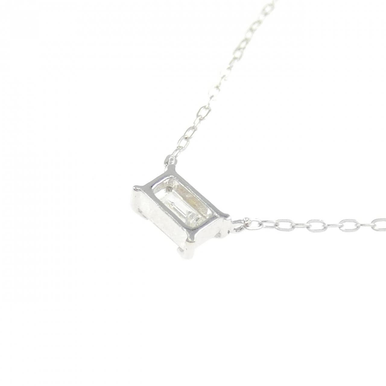 K18WG ダイヤモンド ネックレス 0.20CT