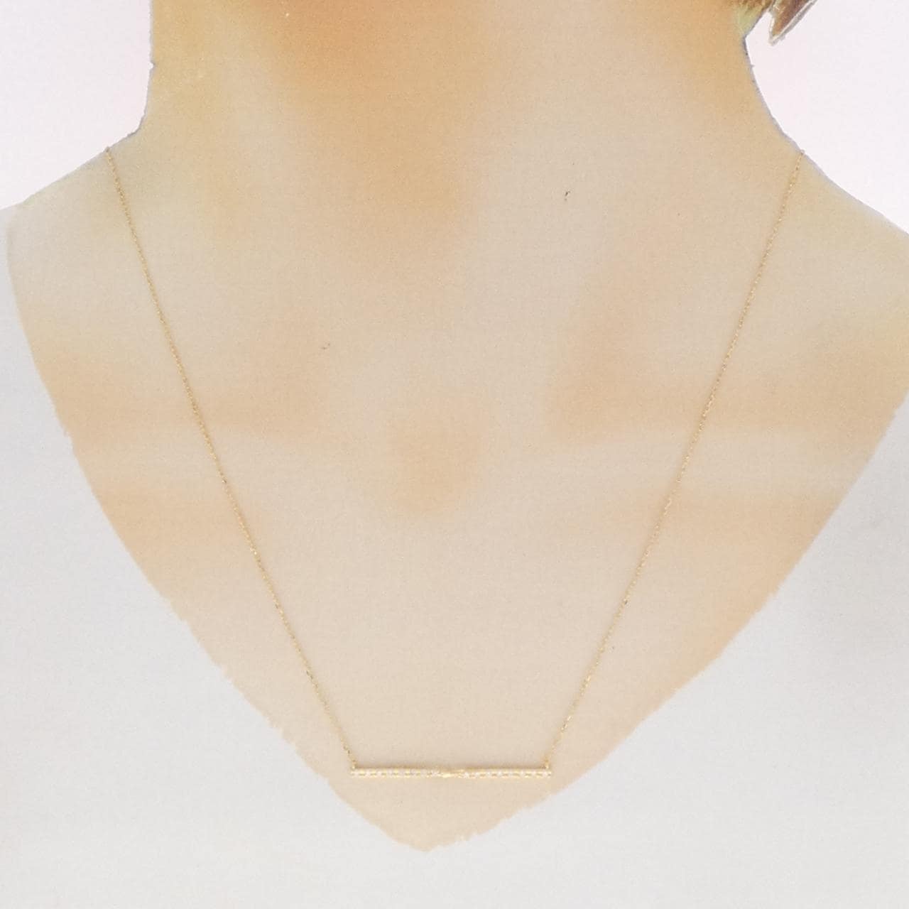 K18YG ダイヤモンド ネックレス 0.11CT