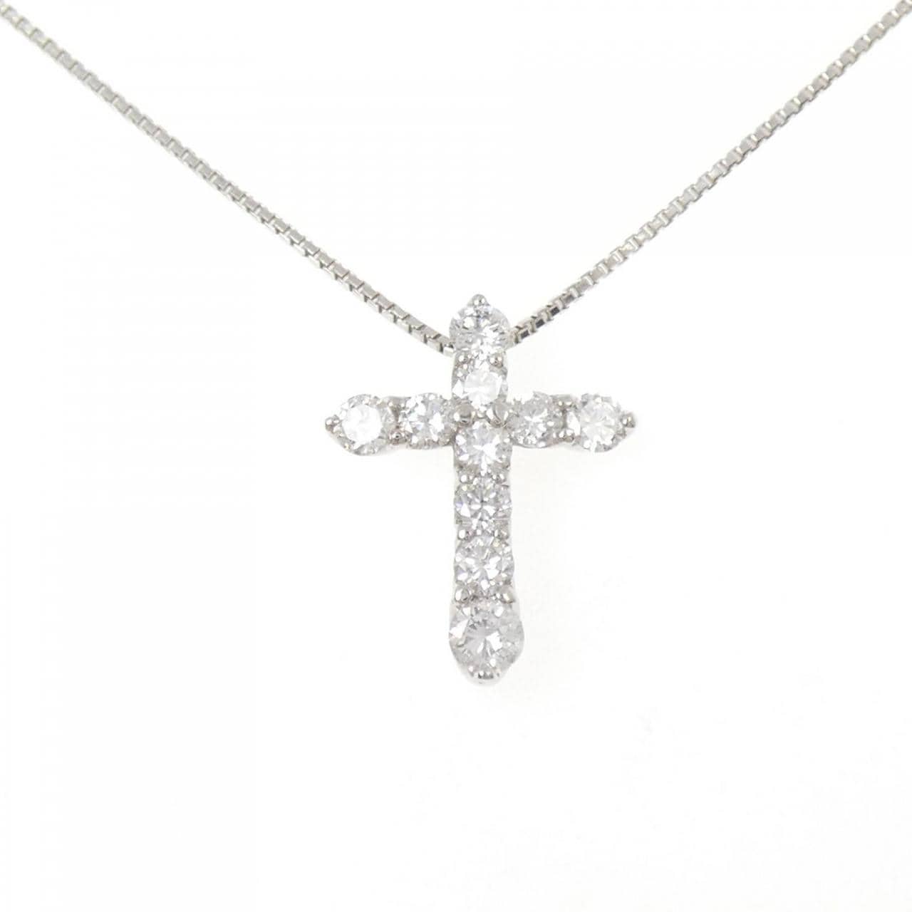 PT900/PT850 クロス ダイヤモンド ネックレス 1.53CT