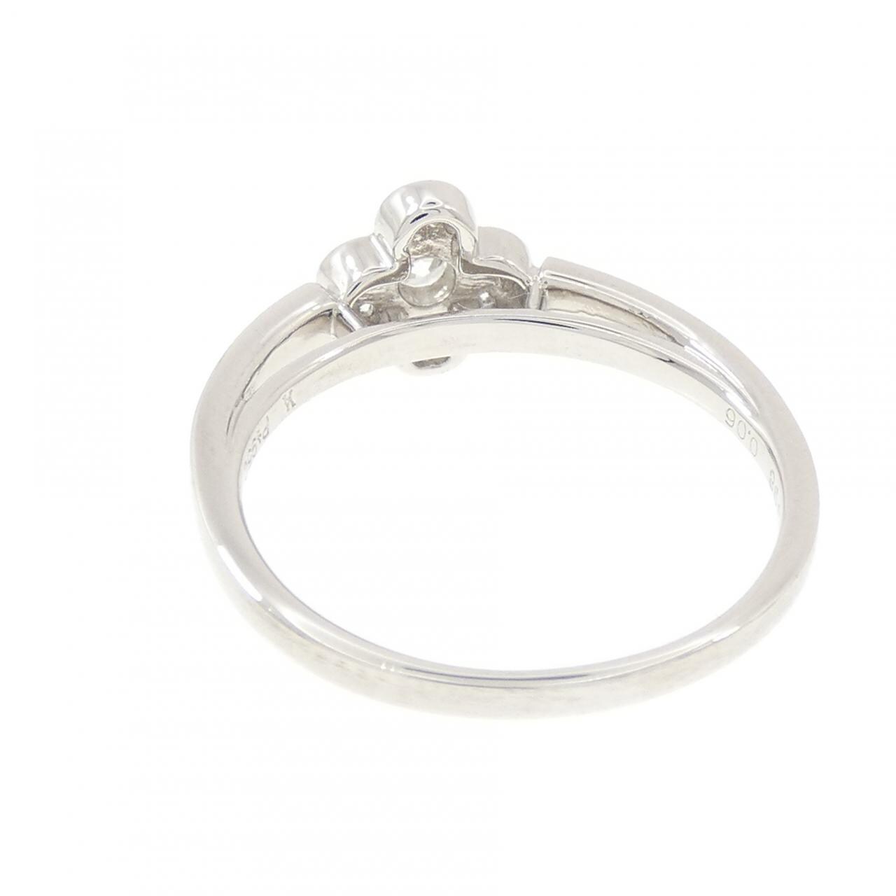 ヴァンドーム フラワー ダイヤモンド リング 0.098CT