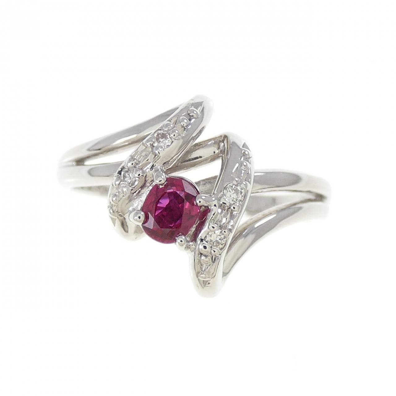 PT900 ルビー リング 0.21CT