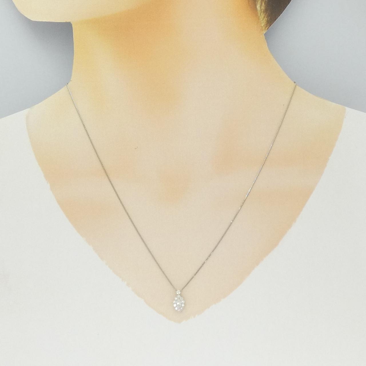 PT950/PT850 ダイヤモンド ネックレス 0.30CT