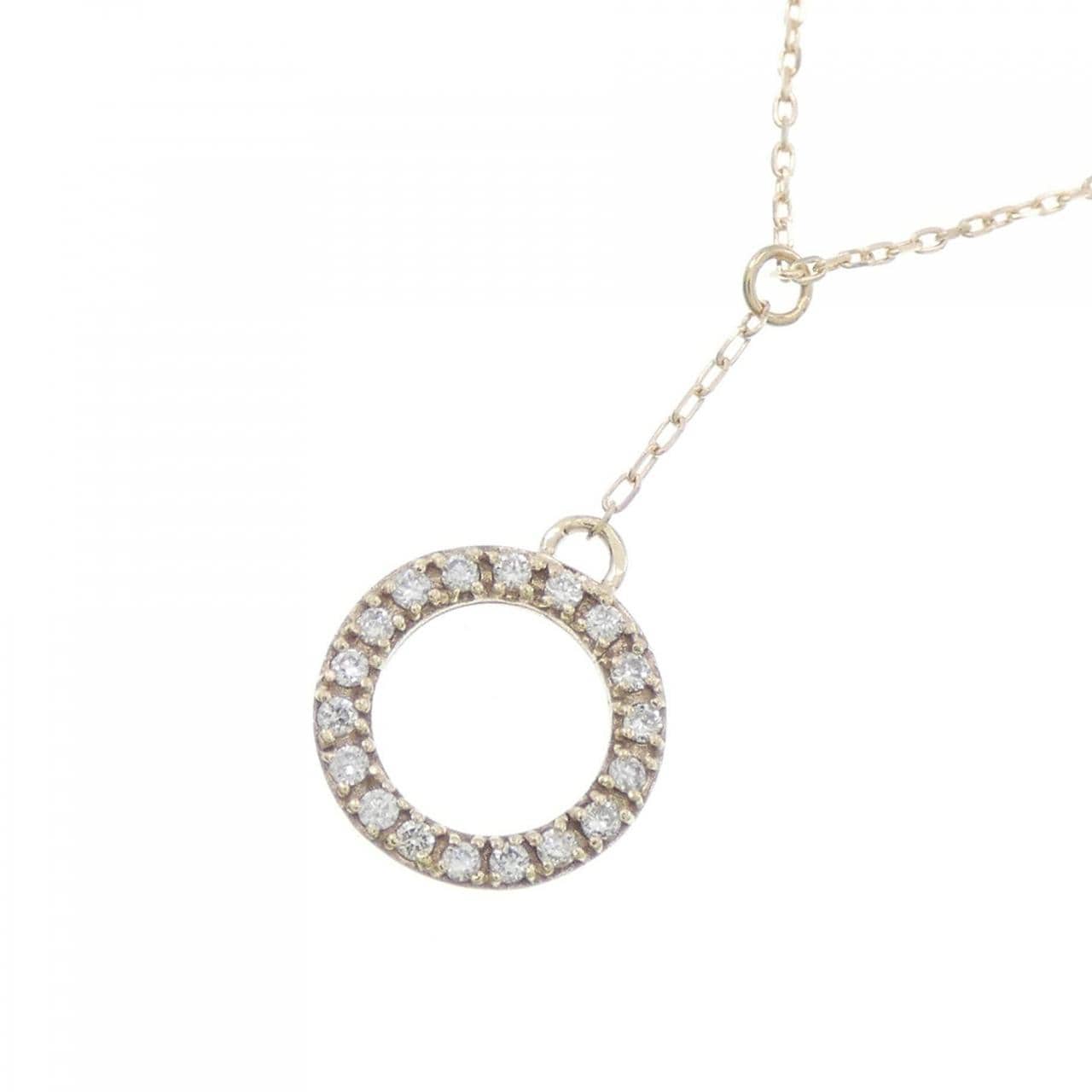 [BRAND NEW] K10YG Diamond Necklace 0.07CT