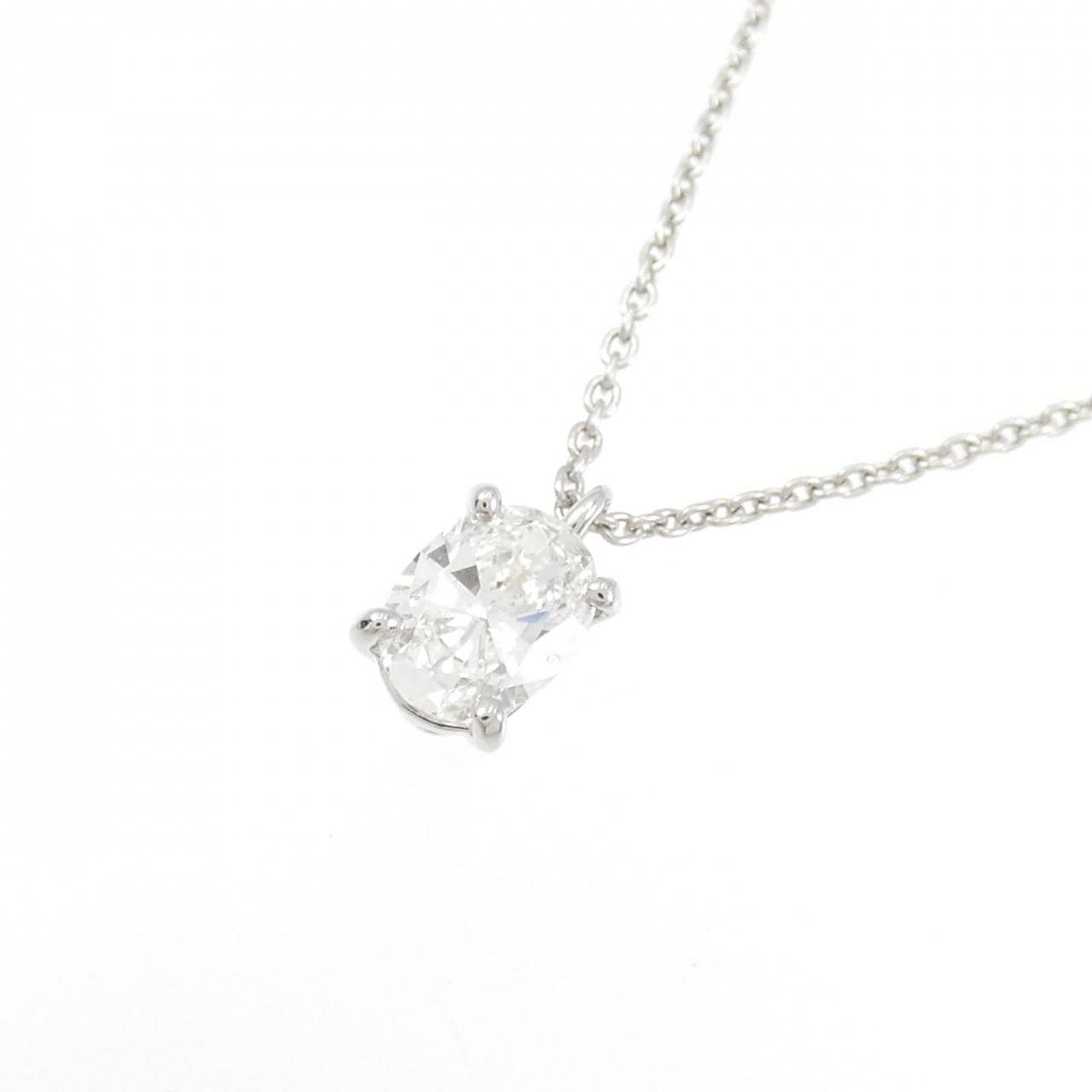 【リメイク】PT900/PT850 ダイヤモンド ネックレス 0.334CT G VS1 オーバルカット