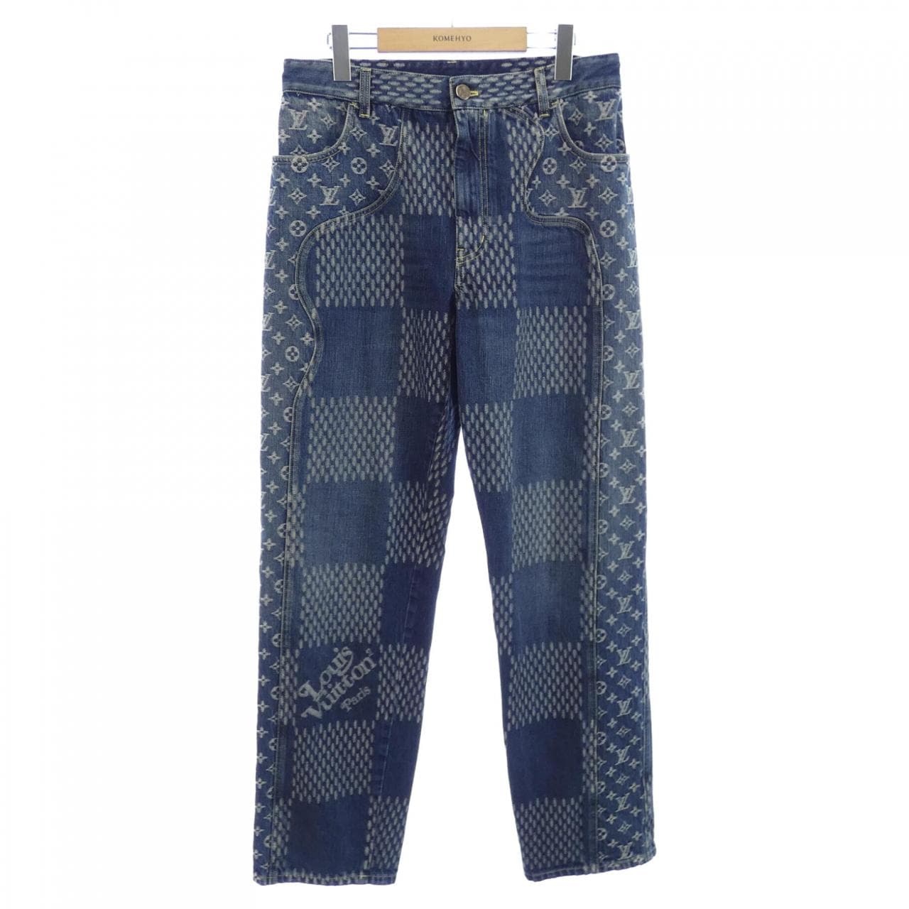 ルイヴィトン LOUIS VUITTON ジャイアントダミエウェーブモノグラム HJD10WUZC NIGO ジーンズ