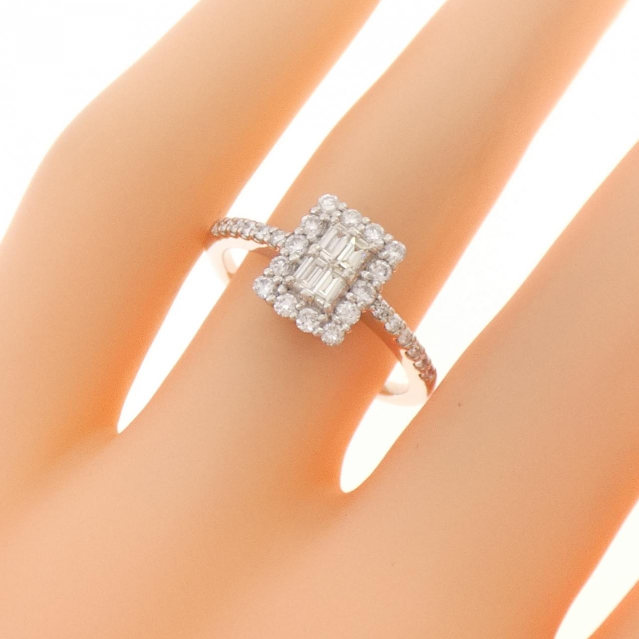 【新品】PT900 ダイヤモンド リング 0.50CT