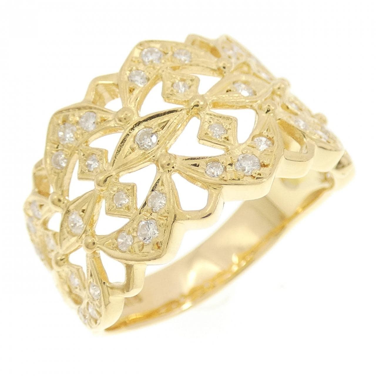 K18YG ダイヤモンド リング 0.36CT