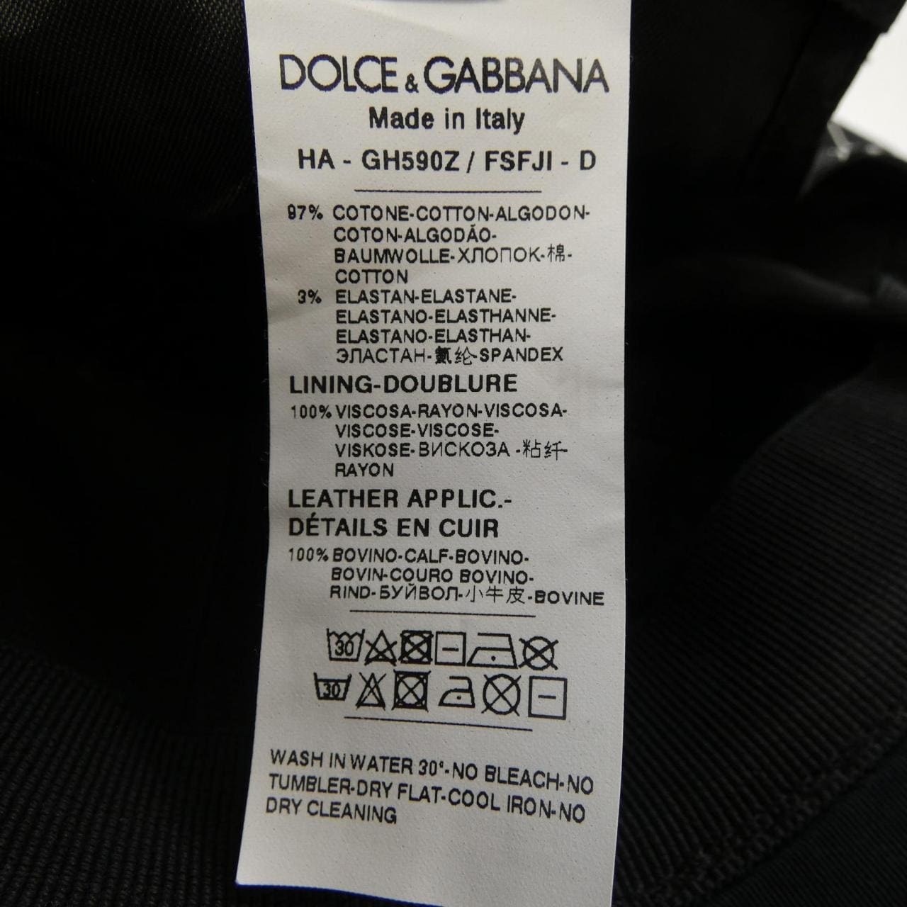 ドルチェアンドガッバーナ DOLCE&GABBANA GH590Z/FSFJI キャップ