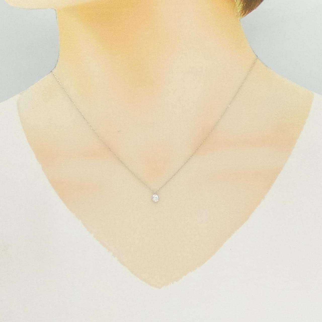 オレフィーチェ ダイヤモンド ネックレス 0.10CT