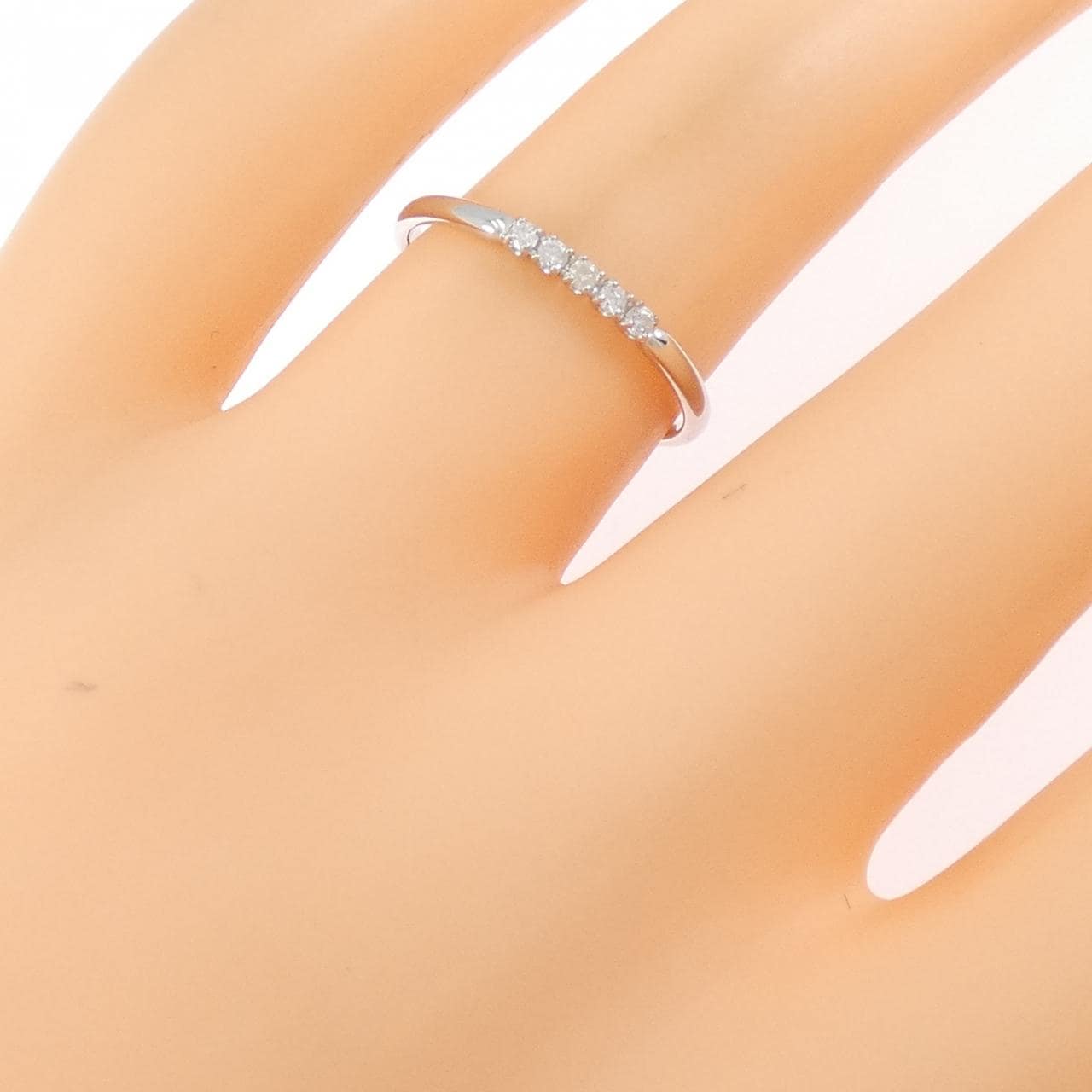 K18WG ダイヤモンド リング 0.05CT