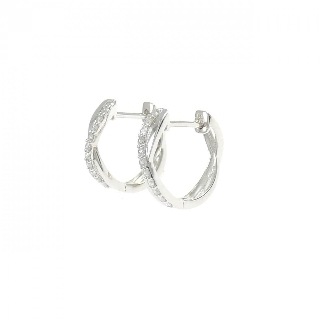 PT900 ダイヤモンド ピアス 0.12CT
