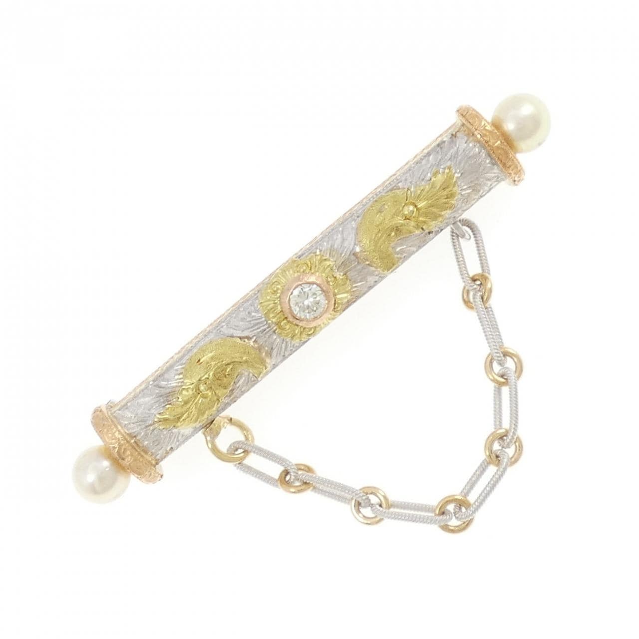 カッツァニーガ アコヤパール ブローチ