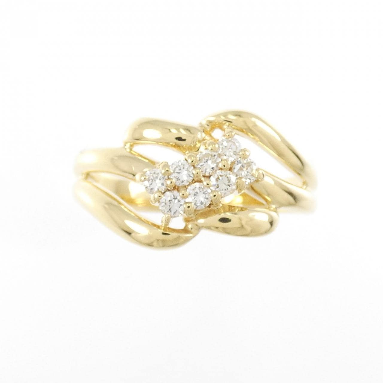 K18YG ダイヤモンド リング 0.18CT