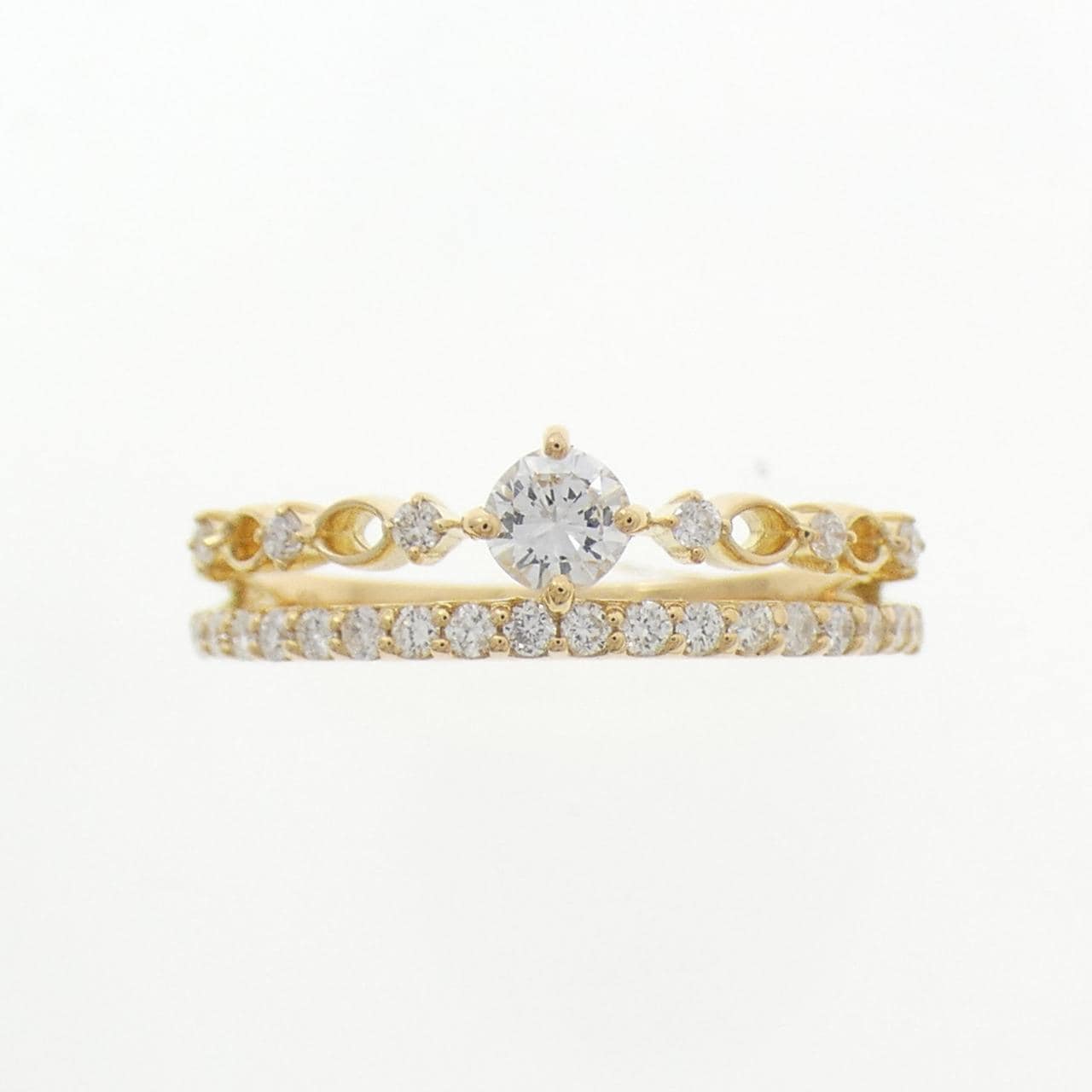 【リメイク】K18YG ダイヤモンド リング 0.40CT