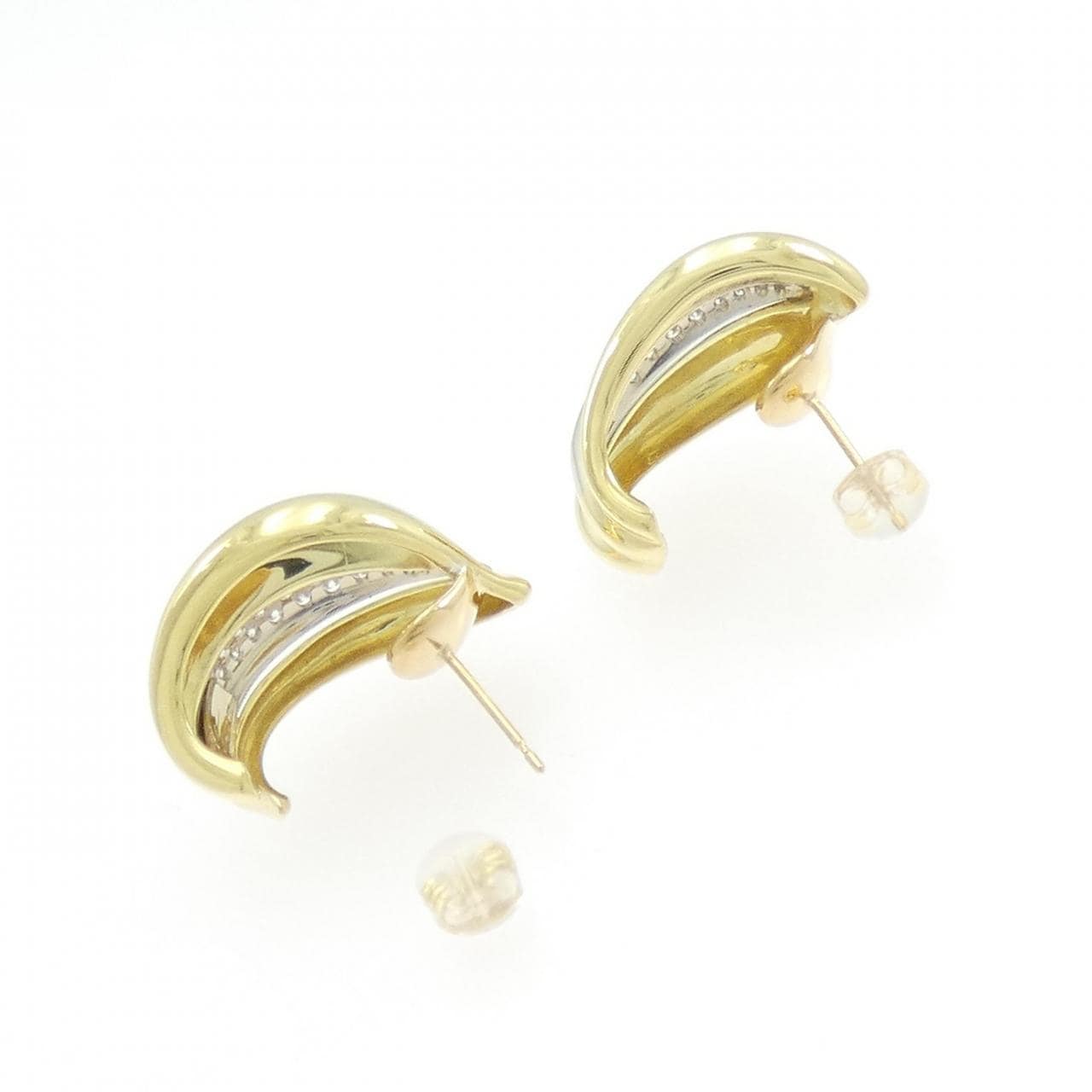 K18YG/K18WG ダイヤモンド ピアス