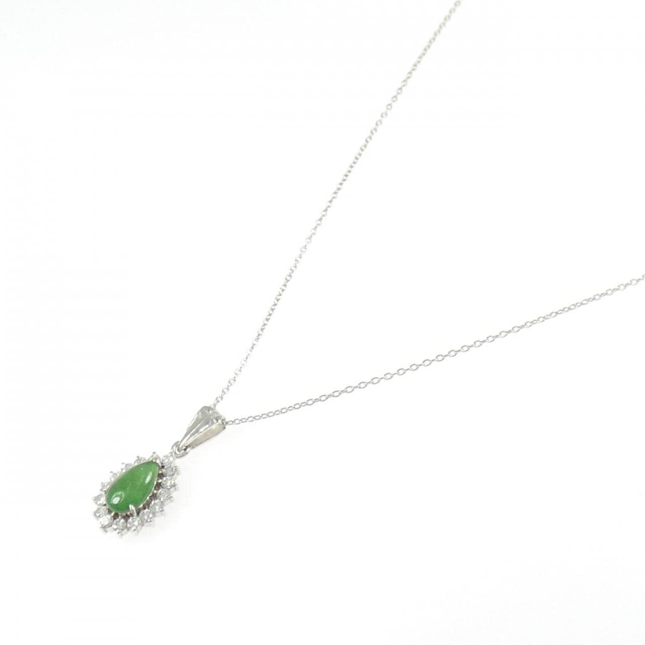 PM900/PT850 ヒスイ ネックレス 0.70CT