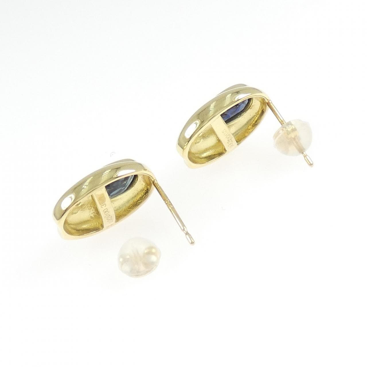 K18YG サファイヤ ピアス 1.85CT