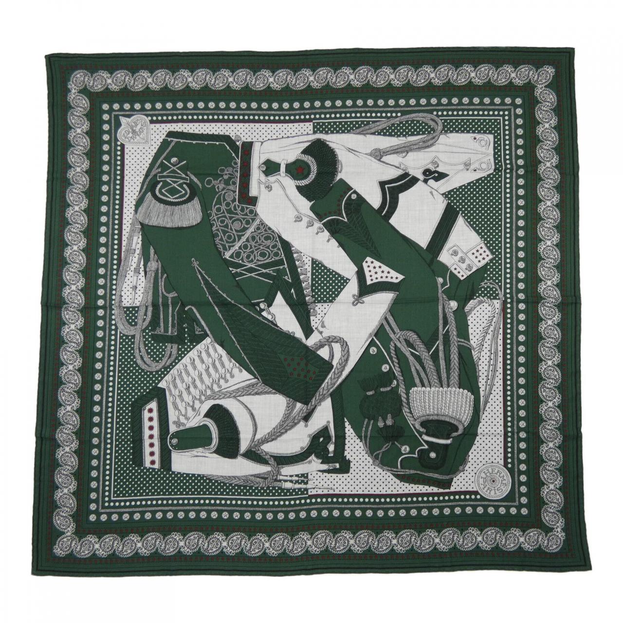 エルメス HERMES ZOUAVES ET DRAGONS BANDANA H244048S カレジェアン140 ショール