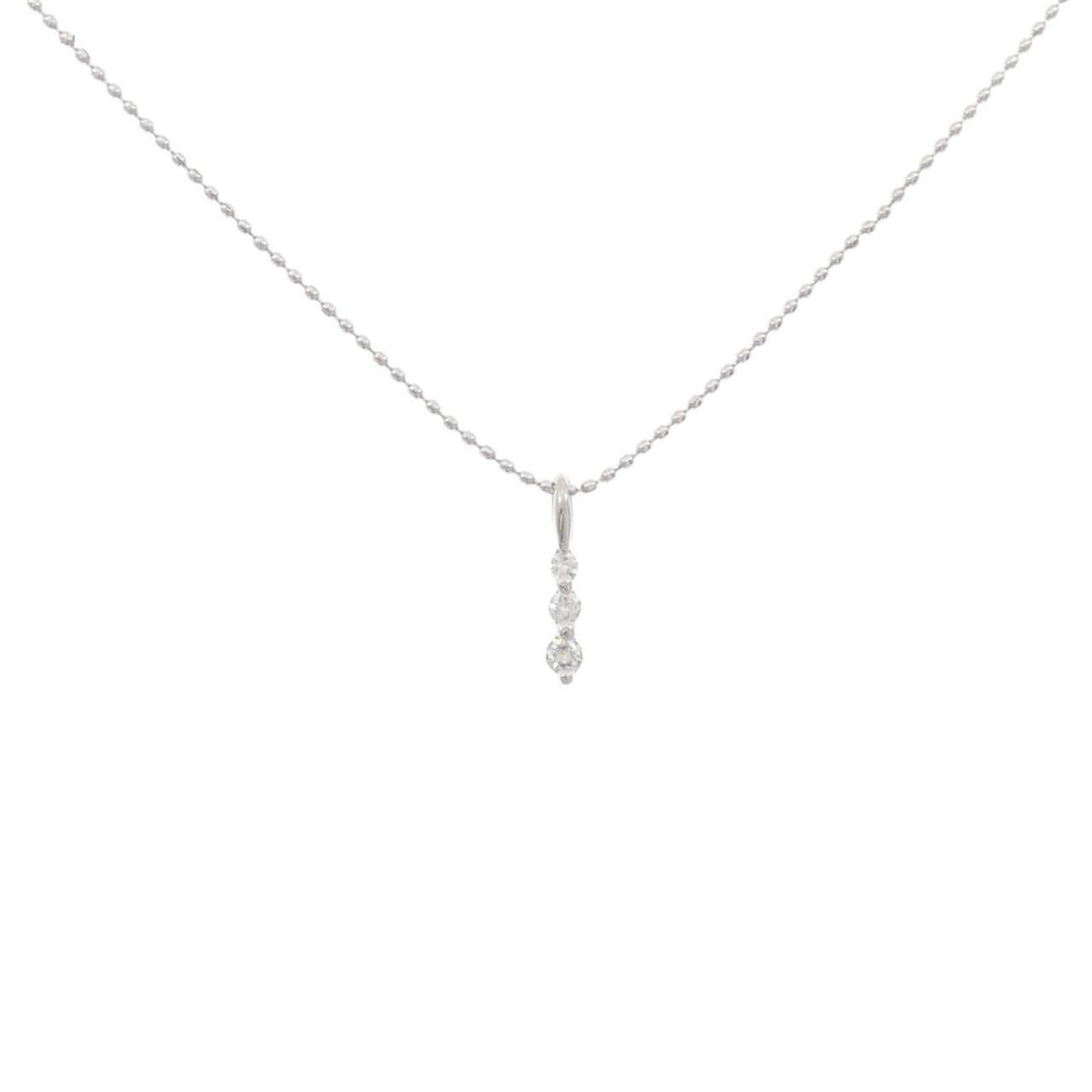 K18WG ダイヤモンド ネックレス