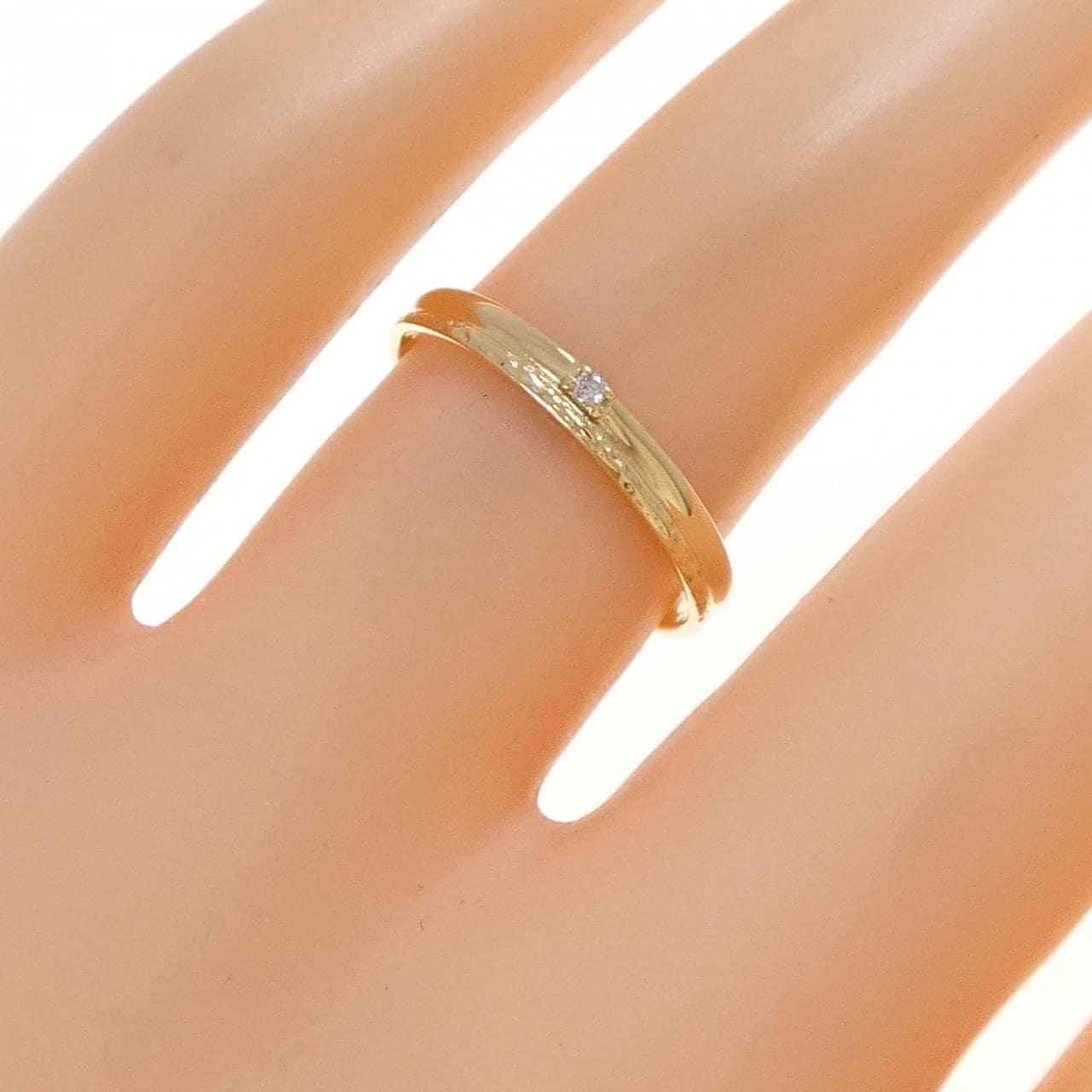 K18YG ダイヤモンド リング 0.01CT
