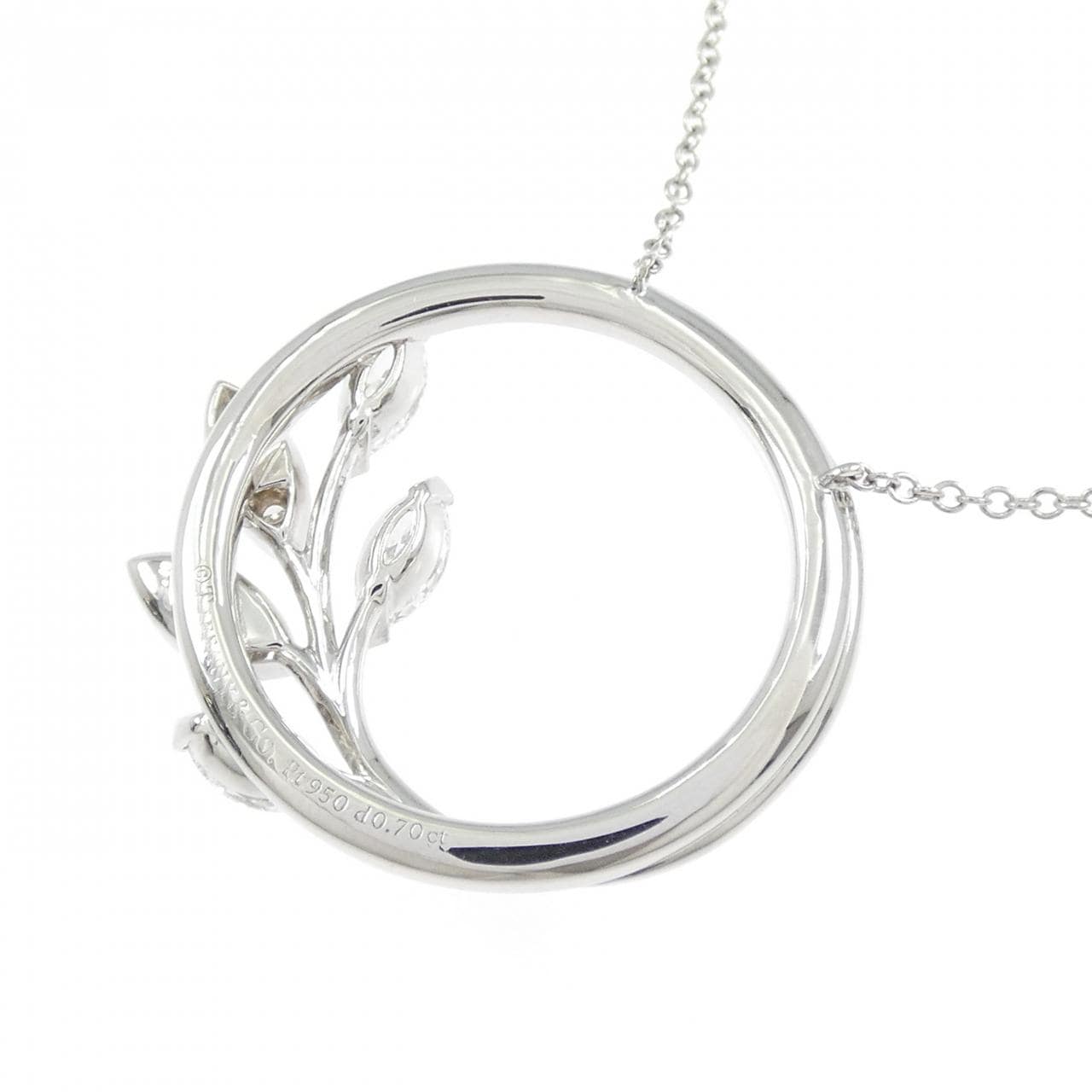 ティファニー ヴァイン サークル ラージ ネックレス 0.70CT